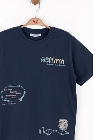NK KIDS 48371 SIMPLE T-SHIRT 8/14 İNDİGO