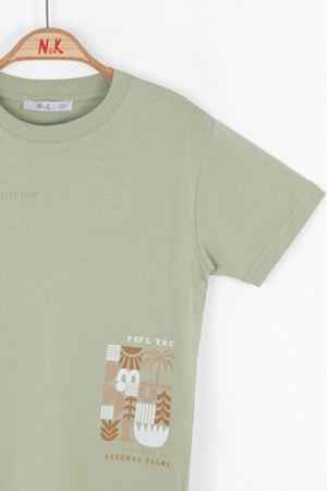 NK KIDS 48505 TOUCH T-SHIRT 4/8 YEŞİL