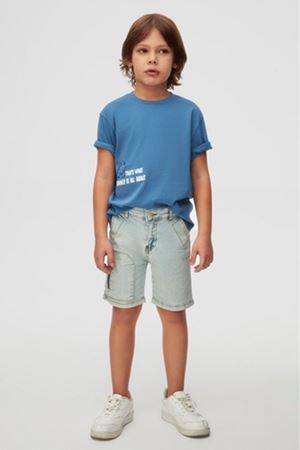 NK KIDS 48544 SUMMER T-SHIRT 4/8 İNDİGO