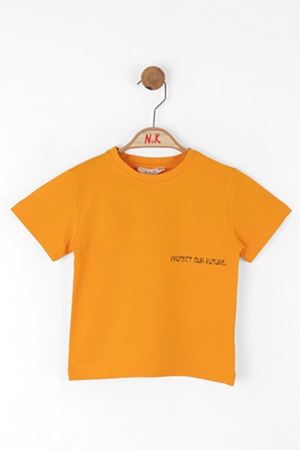 NK KIDS 48602 KINDNESS T-SHIRT 1/4 TURUNCU