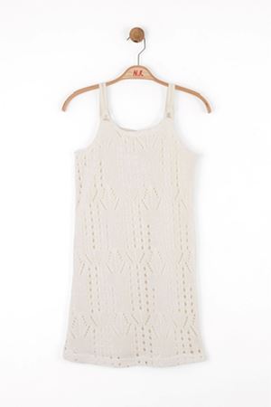 NK KIDS 78303 HARMONY ELBİSE 8/14 EKRU