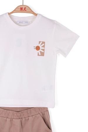 NK KIDS 28600 SUN TAKIM 1/4 EKRU-VİZON