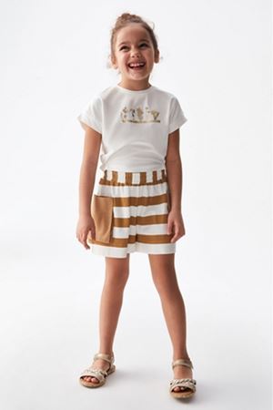 NK KIDS 56517 NUGGET ŞORT 4/8 EKRU-CAMEL 