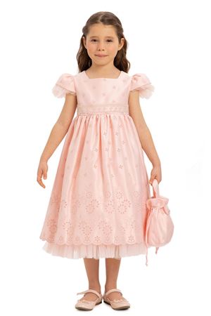 PAMİNA 35340PR43 / 35340PR 3/7 PUDRA ELBİSE