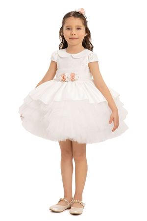 PAMİNA  35450PR01 / 35450PR 6M/24M EKRU ELBİSE