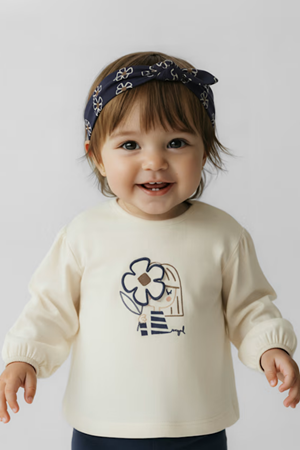 MAYORAL 02078-26 MAKYATO KREM SWEATSHIRT 1/3 YAŞ