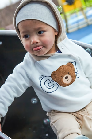 MAYORAL 02414-31 KREM PULOVER-KAPSONLU  