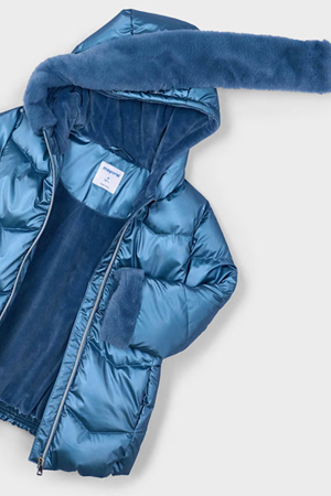 MAYORAL 4448-59 Mavi PARLAK KABAN