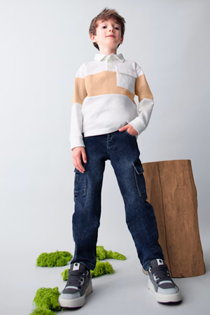 MAYORAL 04563-22 LACIVERT  PANTOLON DENIM 4/9yaş  