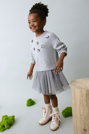 MAYORAL 04918-29 GRI ELBİSE 4/9 YAŞ