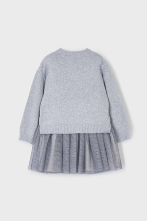 MAYORAL 04918-29 GRI ELBİSE 4/9 YAŞ