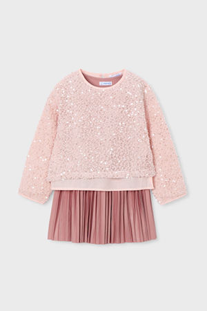 MAYORAL 04925-50 PEMBE ELBİSE