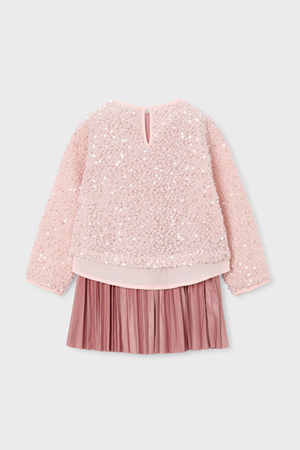 MAYORAL 04925-50 PEMBE ELBİSE