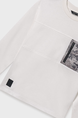 MAYORAL 07009-35 KREM ERKEK TSHIRT 10/16