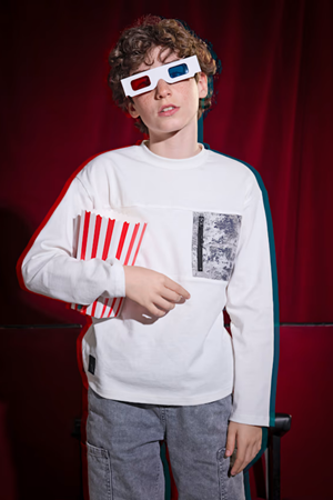 MAYORAL 07009-35 KREM ERKEK TSHIRT 10/16