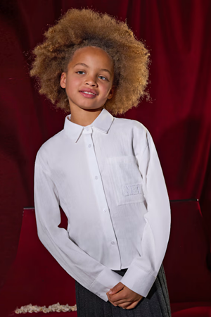 MAYORAL 07197-59 KREM KIZ GÖMLEK 10/16