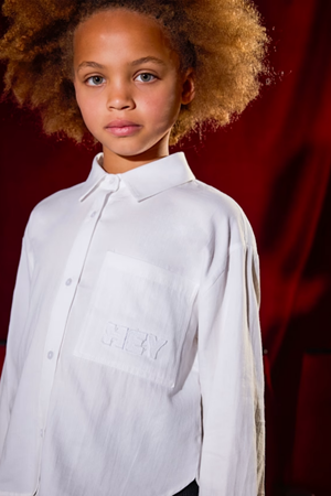 MAYORAL 07197-59 KREM KIZ GÖMLEK 10/16