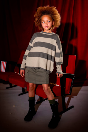 MAYORAL 07311-46 YESIL KAZAK-CIZGILI 