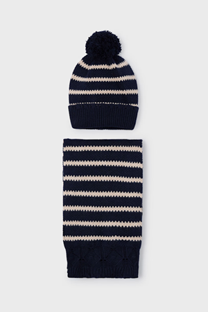 MAYORAL 10070-25 KAHVE SET-SAPKA-ATKI-CIZIGILI