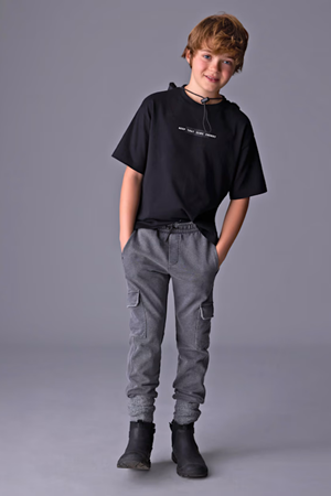 MAYORAL 07561-79-SIYAH KARGO PANTOLON 10/16