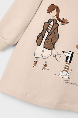 MAYORAL 04929-68 BEJ ELBİSE 4/9YAŞ