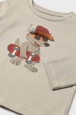 MAYORAL 02070-66 BEJ TSHİRT 1/3 YAŞ