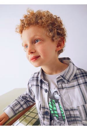 MAYORAL 4123-30 GRI Gömlek-Ekose 4/9