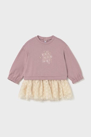 MAYORAL 2912-43 PEMBE ELBİSE 1/3YAŞ