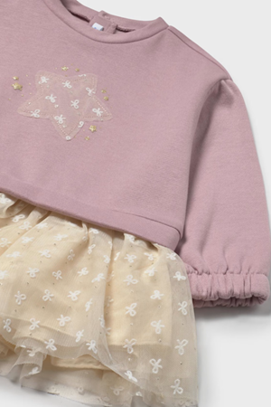 MAYORAL 2912-43 PEMBE ELBİSE 1/3YAŞ