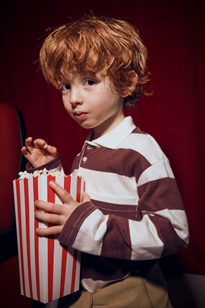 MAYORAL 04119-15 BORDO Tişört Çizgili Uzun Kol