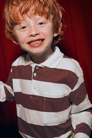 MAYORAL 04119-15 BORDO Tişört Çizgili Uzun Kol