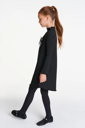 SHESHE DSL0476 Siyah Örme Elbise