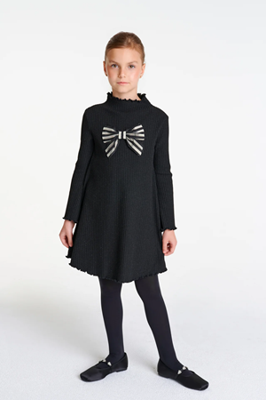 SHESHE DSL0476 Siyah Örme Elbise