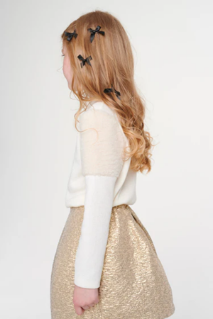 SHESHE Kürk Detaylı Etek Bluz Takım