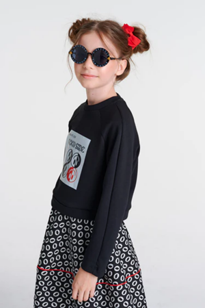 SHESHE BLL0052 Siyah Beyaz Etek Bluz Takım