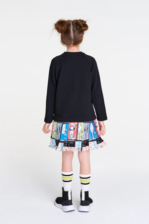 SHESHE DSL0486 Dalmaçya Desenli Örme Elbise