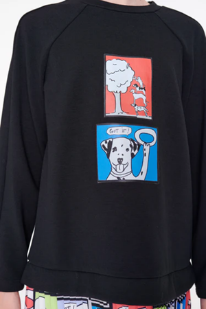 SHESHE DSL0486 Dalmaçya Desenli Örme Elbise