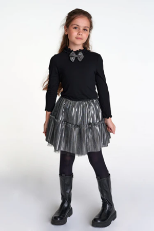 SHESHE BLL0062 SİYAH PARLAK ETEK TAKIM