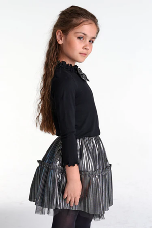 SHESHE BLL0062 SİYAH PARLAK ETEK TAKIM