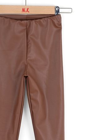 NK Kids 59525 DERİ TAYT KAHVE 4/8