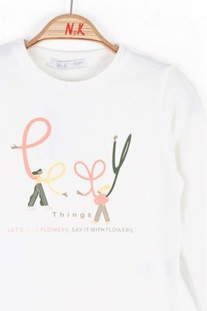 NK Kids 37519 TALK TSHIRT 4/8 EKRU 