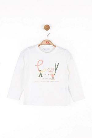 NK Kids 37519 TALK TSHIRT 4/8 EKRU 