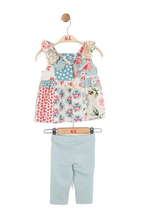 NK Kids 11600 JOY TAKIM 1/4 Ekru-Mavi