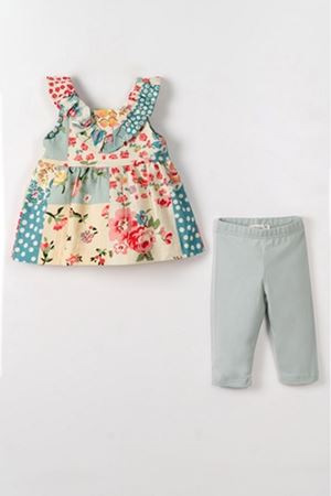 NK Kids 11600 JOY TAKIM 1/4 Ekru-Mavi