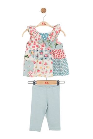 NK Kids 11600 JOY TAKIM 1/4 Ekru-Mavi