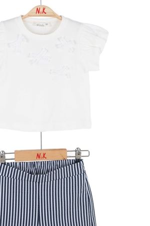 NK Kids 11603 MARE TAKIM 1/4 Ekru-Lacivert