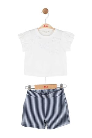 NK Kids 11603 MARE TAKIM 1/4 Ekru-Lacivert