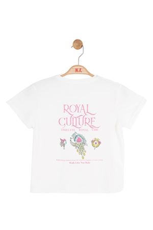 NK Kids 31311 ROYAL T-SHIRT 8/14 Ekru-Fuşya