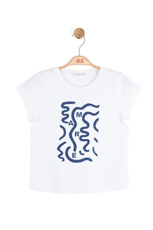 NK Kids 31331 MARE T-SHIRT 8/14 Beyaz-Lacivert