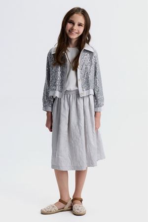 NK Kids 31340 PUL PAYETLİ CEKET 8/14 Gri